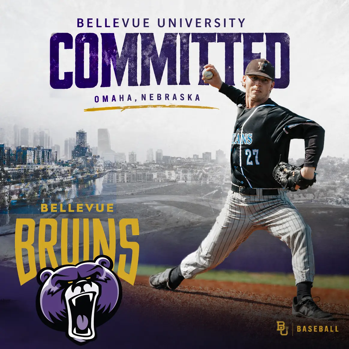 Sam Wilson commits to Bellevue University on a full-ride scholarship